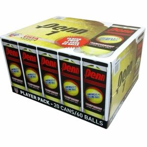 Penn Championship Extra Duty Tennis Balls 20 Cans (60 balls) 19 sealed, 1 Open